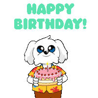 Excited Happy Birthday Sticker by BoDoggos