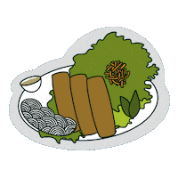 kpham21 vietnamesefood vietnamese food egg roll eggroll Sticker