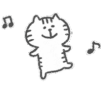 Happy Cat Sticker by yoyoyon