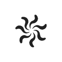 Spiral Spinning Sticker by Sun Mother Studio