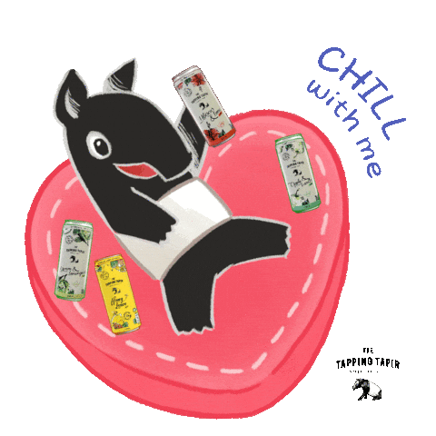 Best Friends Chill Sticker by The Tapping Tapir
