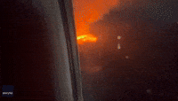 Airplane Passengers Get Bird's-Eye View of Grindavik Eruption