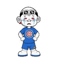Sad Chicago Cubs Sticker by Zhot