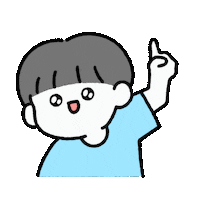 Yoonjunyoung up hand 손 방향 Sticker