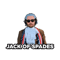 Black Jack Spades Sticker