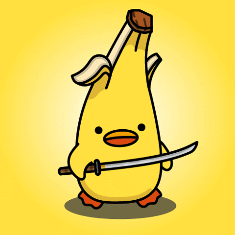 digitalducks stabby quacks cartoon duck digital ducks GIF