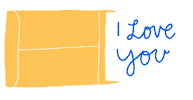 I Love You Mail Sticker by Sarah The Palmer