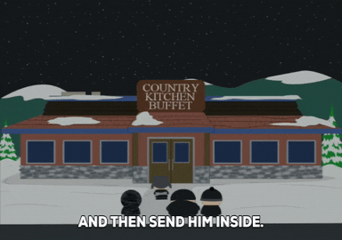 break in country kitchen GIF by South Park 