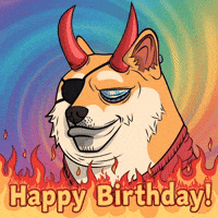 Happy Birthday Fire GIF by Doge Pound