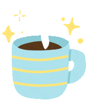 gargiullina hot coffee star relax Sticker