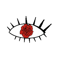 Flower Eye Sticker by Fada Isadora