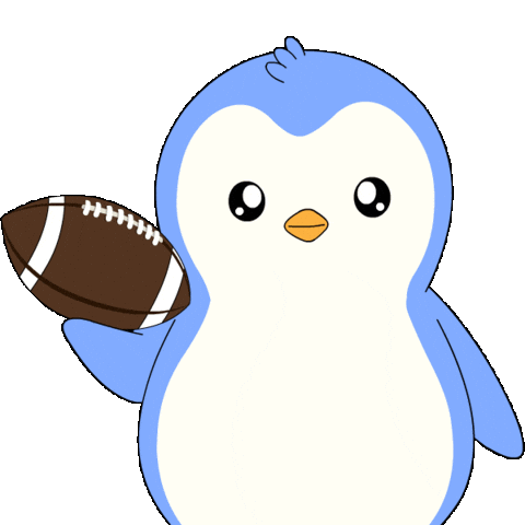 Touch Down Superbowl Sunday Sticker by Pudgy Penguins