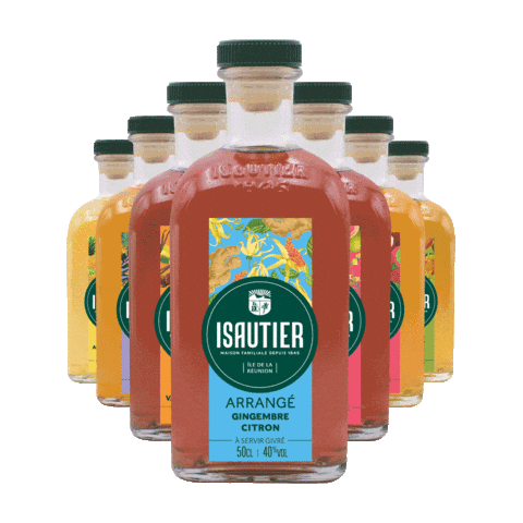 isautier rum aperitif bouteille rhum Sticker