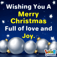 Merry Christmas GIF by Lucas and Friends by RV AppStudios