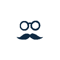 makarthy gafas feliz ano nuevo bigote feliz ano Sticker