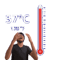 135 Degrees Fahrenheit Sticker