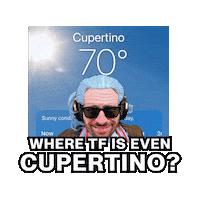 Perfect Weather Cupertino Sticker