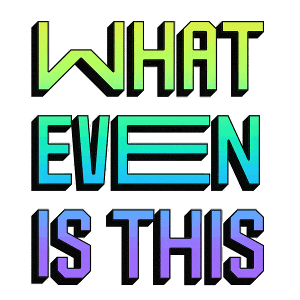 What The Hell Wtf Sticker by coopidydoopidy