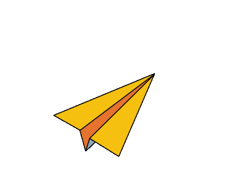 Paper Airplane Sticker