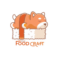 Sleepy Dog Sticker by Kits by Food Craft