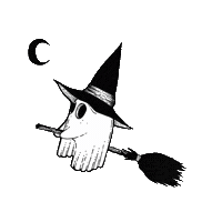 Moon Ghost Sticker