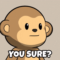 Side Eye Are You Sure GIF by Wise Monkey Meme