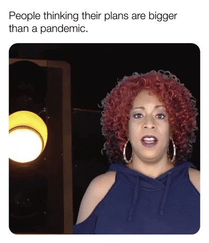 ComedianHollyLogan chill stop wait quarantine GIF