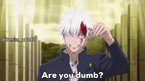 Jujutsu Kaisen Are You Dumb GIF