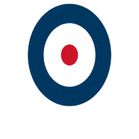 avdr bounce round roundel avdr Sticker