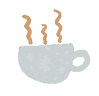 happpyal coffee blue morning brown Sticker