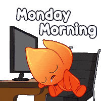 Fire Monday Mood Sticker by Playember