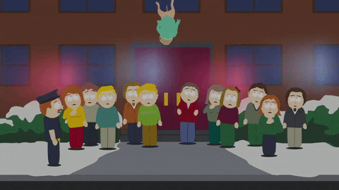 jump death GIF by South Park 