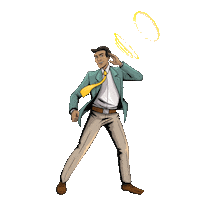 BannerBank superhero cloud hero banner Sticker