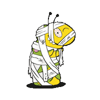 Official_colinthecaterpillar halloween colin mands colin the caterpillar Sticker