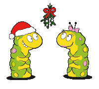 Official_colinthecaterpillar christmas colin mands colin the caterpillar Sticker