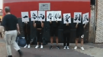 Demonstrations in Hong Kong a Year on From Extradition Bill Clashes at Legislative Council
