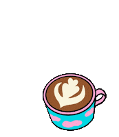 Coffee Cafe Sticker by Lara Paulussen
