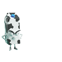 androsveggie vegan milk grumpy veggie Sticker