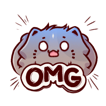 budjifriends giphyupload omg cats surprised Sticker