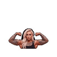 Muscle Girl Pink Sticker by Tony Ciccone Photography
