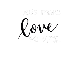 Black And White Love Sticker