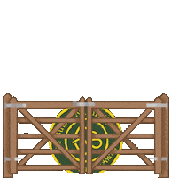 DeSutterNaturally fence gates de sutter desutter Sticker