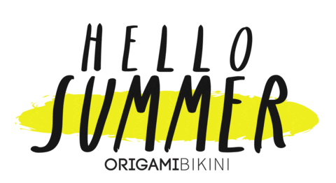 Summer Hello Sticker by Origami Bikini