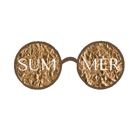 nataliakodi summer sun gold sunglasses Sticker