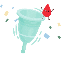 Menstrual Cup Cloth Diaper Sticker by Zero Waste Indonesia