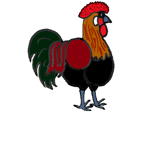 Chickens Redcap Sticker