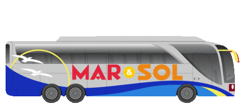 maresolviagens giphyupload sun sol bus Sticker
