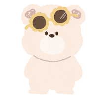 Summer Bear Sticker