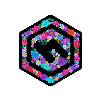 Hexagon Sticker by HoneyGrove