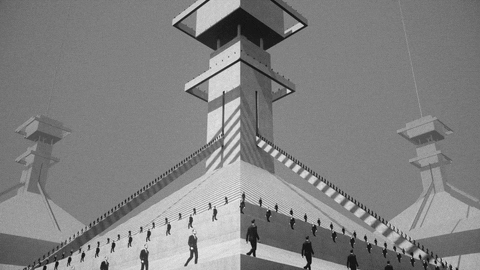 Black And White Geometry GIF by Tears For Fears